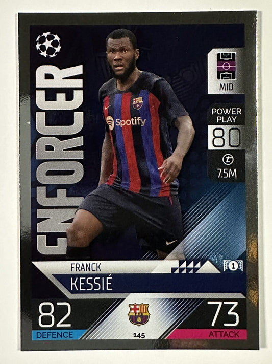 145 Franck-Yannick Kessie Enforcer (Barcelona) Topps Match Attax 2022:2023 Card