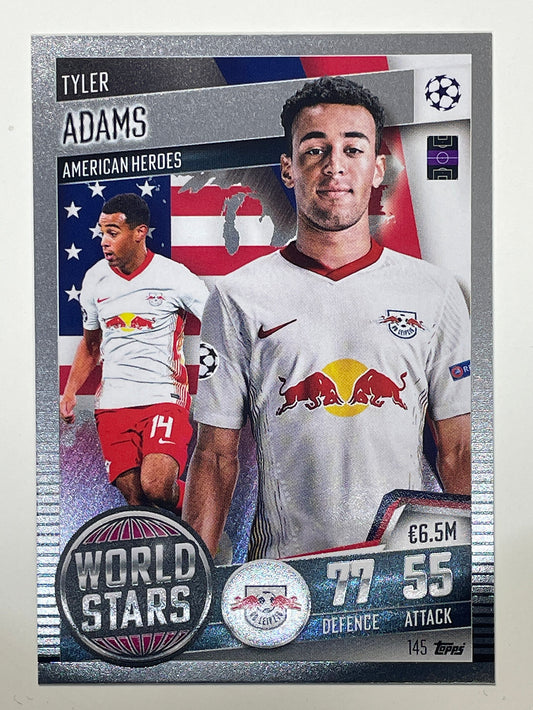 145. Tyler Adams (RB Leipzig) Football Card &#8211; Match Attax 101 2021 Card