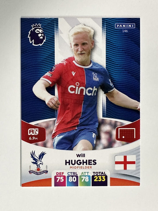 146 Will Hughes Crystal Palace Base Panini Premier League Adrenalyn XL 2024 Card