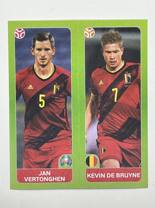 146a:b. Jan Vertonghen &#038; Kevin de Bruyne (Belgium) &#8211; Euro 2020 Stickers