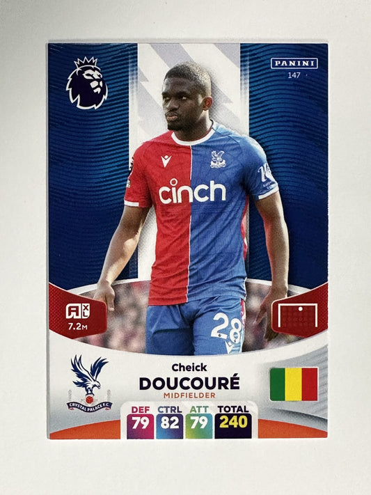 147 Cheick Doucoure Crystal Palace Base Panini Premier League Adrenalyn XL 2024 Card