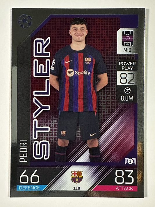 148 Pedri Styler (Barcelona) Topps Match Attax 2022:2023 Card