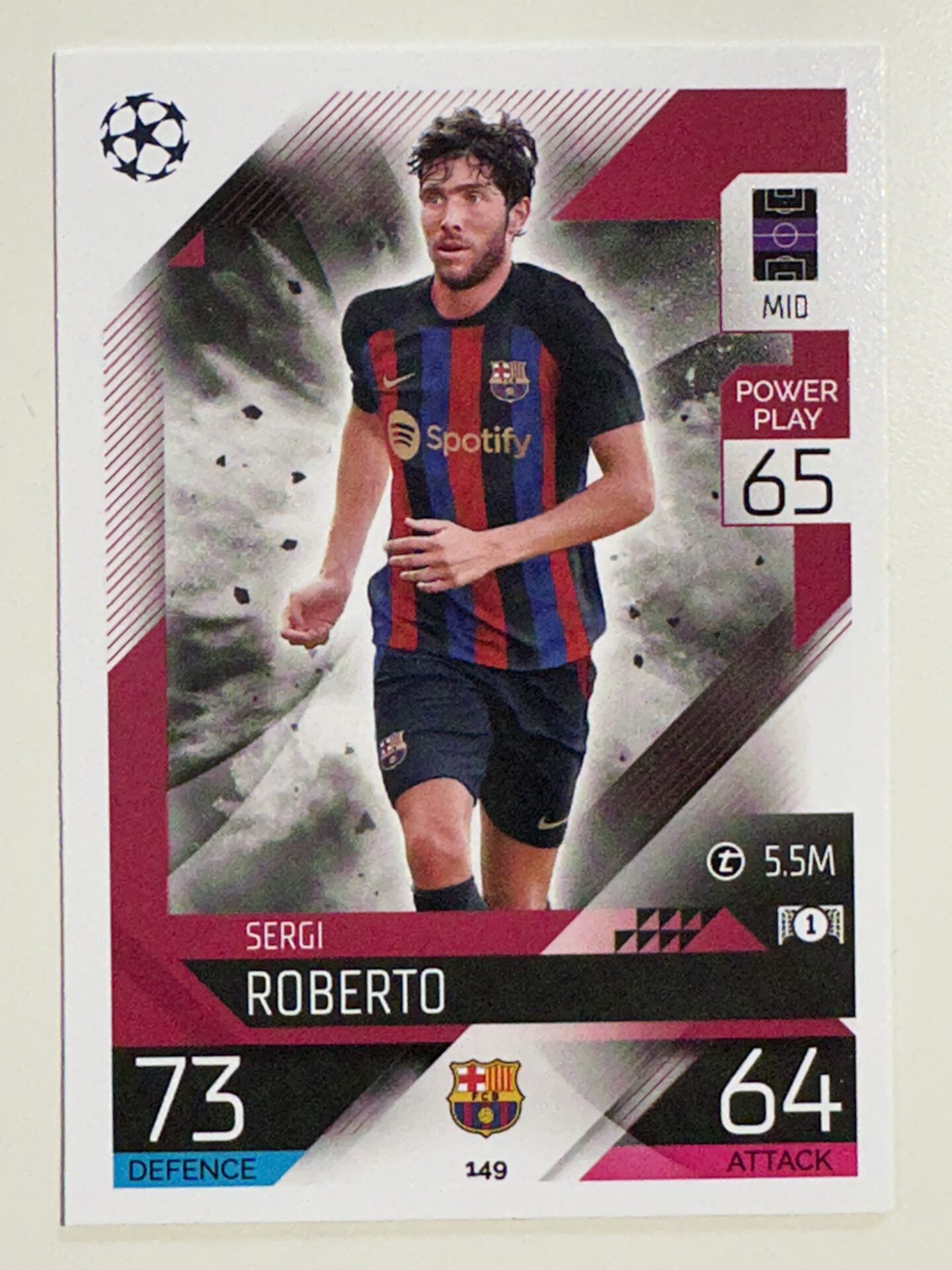 149. Sergi Roberto (FC Barcelona) &#8211; Topps Match Attax 2022:2023 card