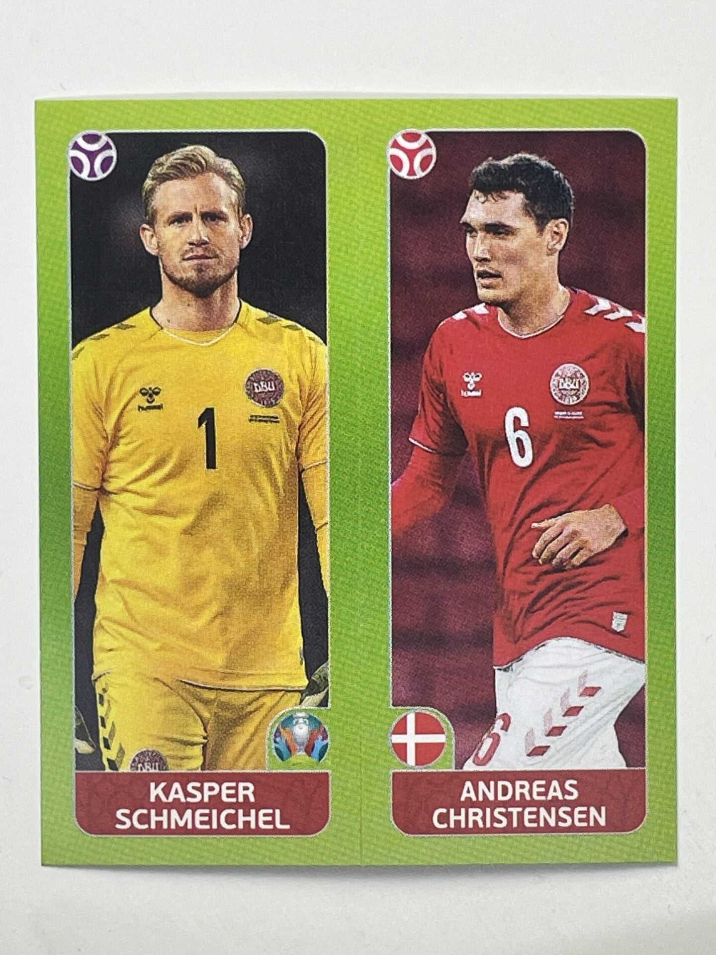 150a:b. Kasper Schmeichel &#038; Andreas Christensen (Denmark) &#8211; Euro 2020 Stickers