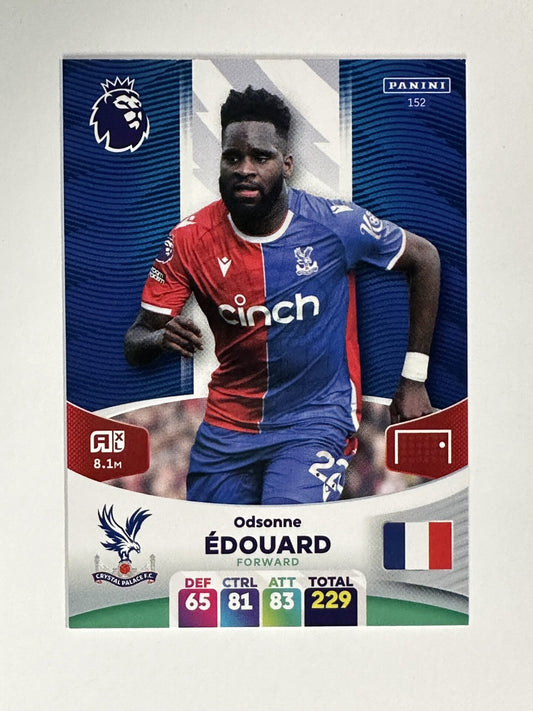 152 Odsonne Edouard Crystal Palace Base Panini Premier League Adrenalyn XL 2024 Card