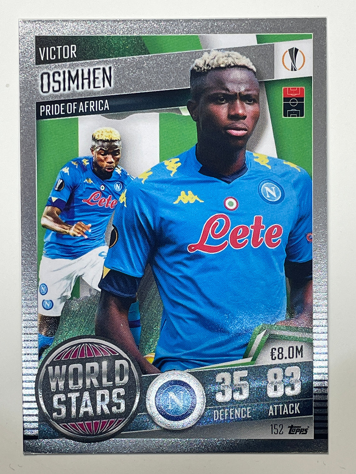 152. Victor Osimhen (SSC Napoli) Football Card &#8211; Match Attax 101 2021 Card