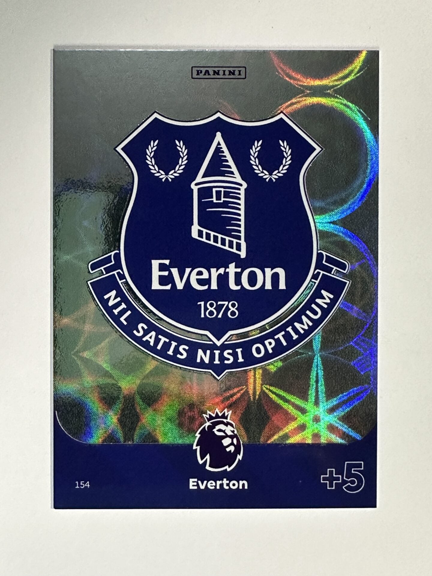 154 Badge Everton Base Panini Premier League Adrenalyn XL 2024 Card