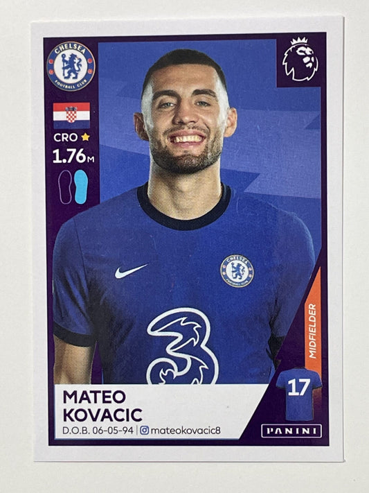 154 Mateo Kovacic Sticker Chelsea Premier League 2021 Football Sticker