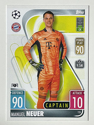 155.-Manuel-Neuer-Captain-FC-Bayern-Munchen-Match-Attax-2021-22-Topps-Football-Card