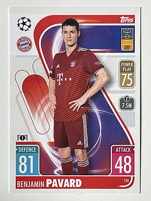 156.-Benjamin-Pavard-FC-Bayern-Munchen-Match-Attax-2021-22-Topps-Football-Card