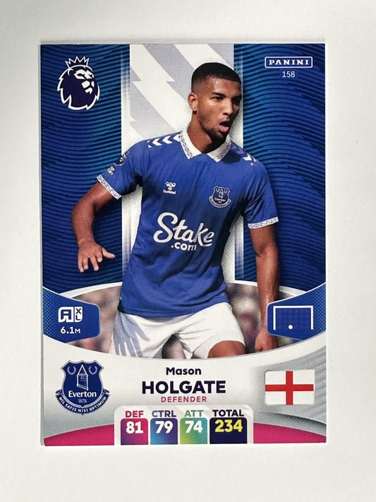 158 Mason Holgate Everton Base Panini Premier League Adrenalyn XL 2024 Card