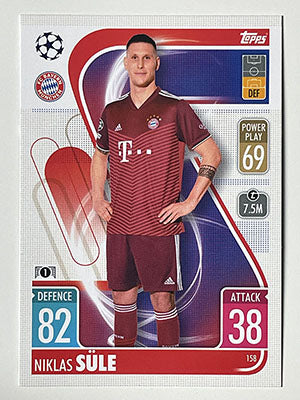 158.-Niklas-Sule-FC-Bayern-Munchen-Match-Attax-2021-22-Topps-Football-Card