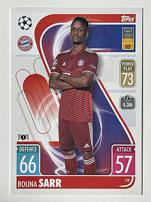 159.-Bouna-Sarr-FC-Bayern-Munchen-Match-Attax-2021-22-Topps-Football-Card