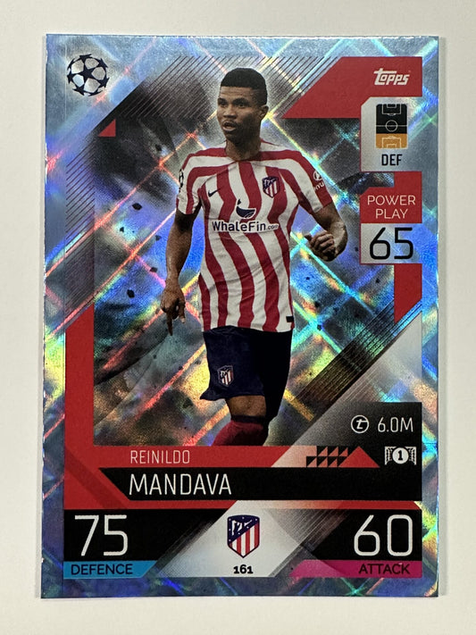 161 Reinildo Mandava Base Crystal Foil Parallel (Atletico Madrid) Topps Match Attax 2022:2023 Card