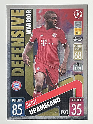 161.-Dayot-Upamecano-Defensive-Warrior-Bayern-Munchen-Match-Attax-2021-22-Topps-Football-Card