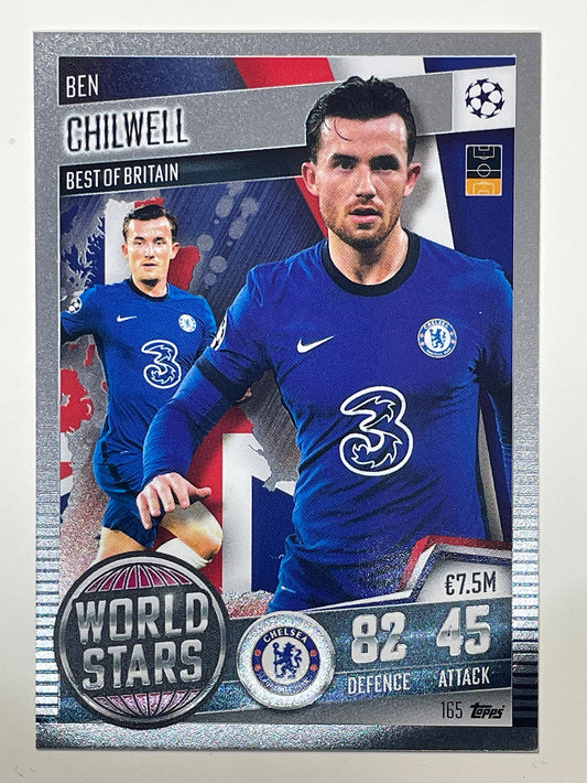 165. Ben Chilwell (Chelsea) Football Card &#8211; Match Attax 101 2021 Card