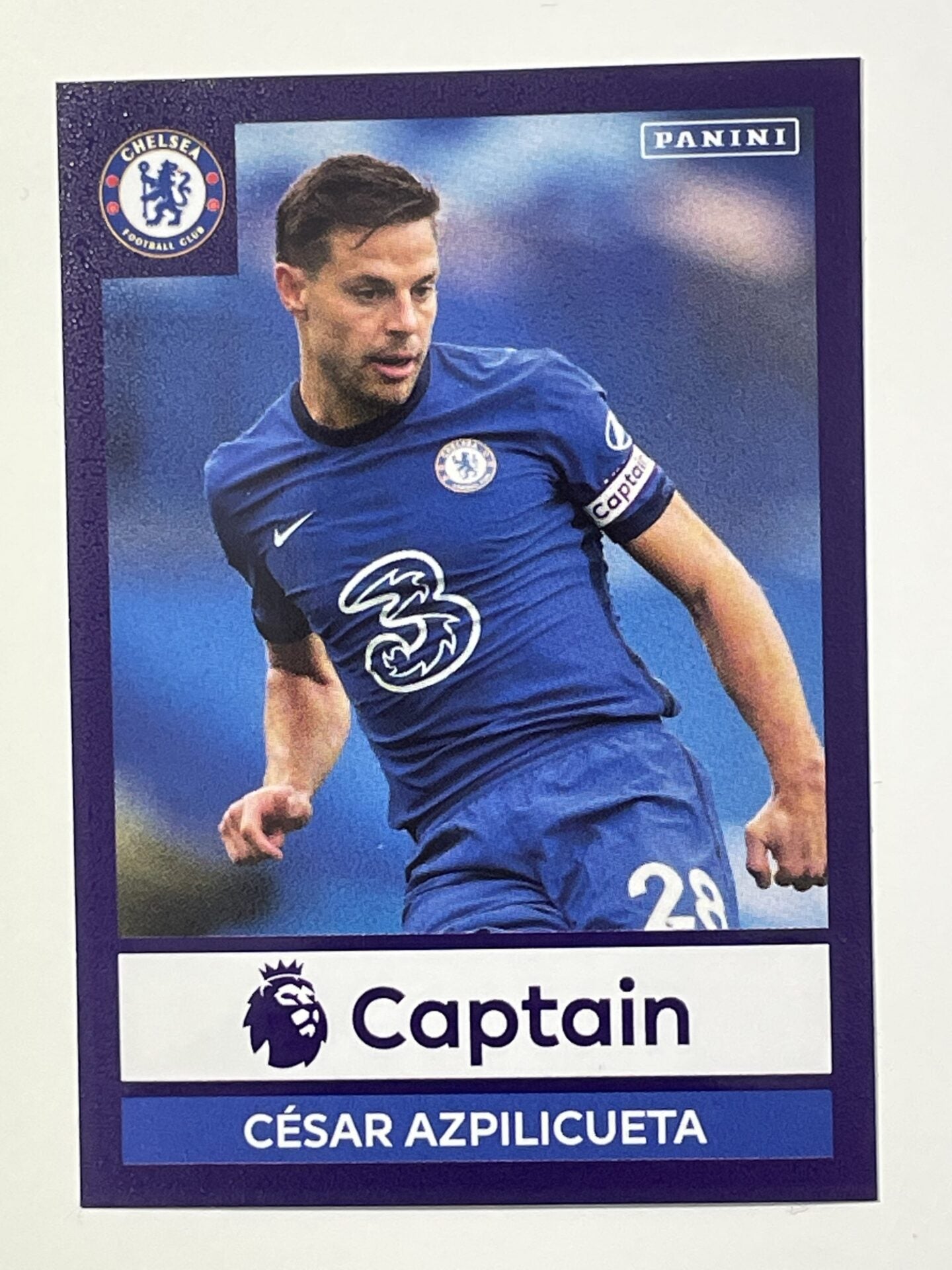 167 Cesar Azpilicueta Captain Sticker Chelsea Premier League 2021 Football Sticker