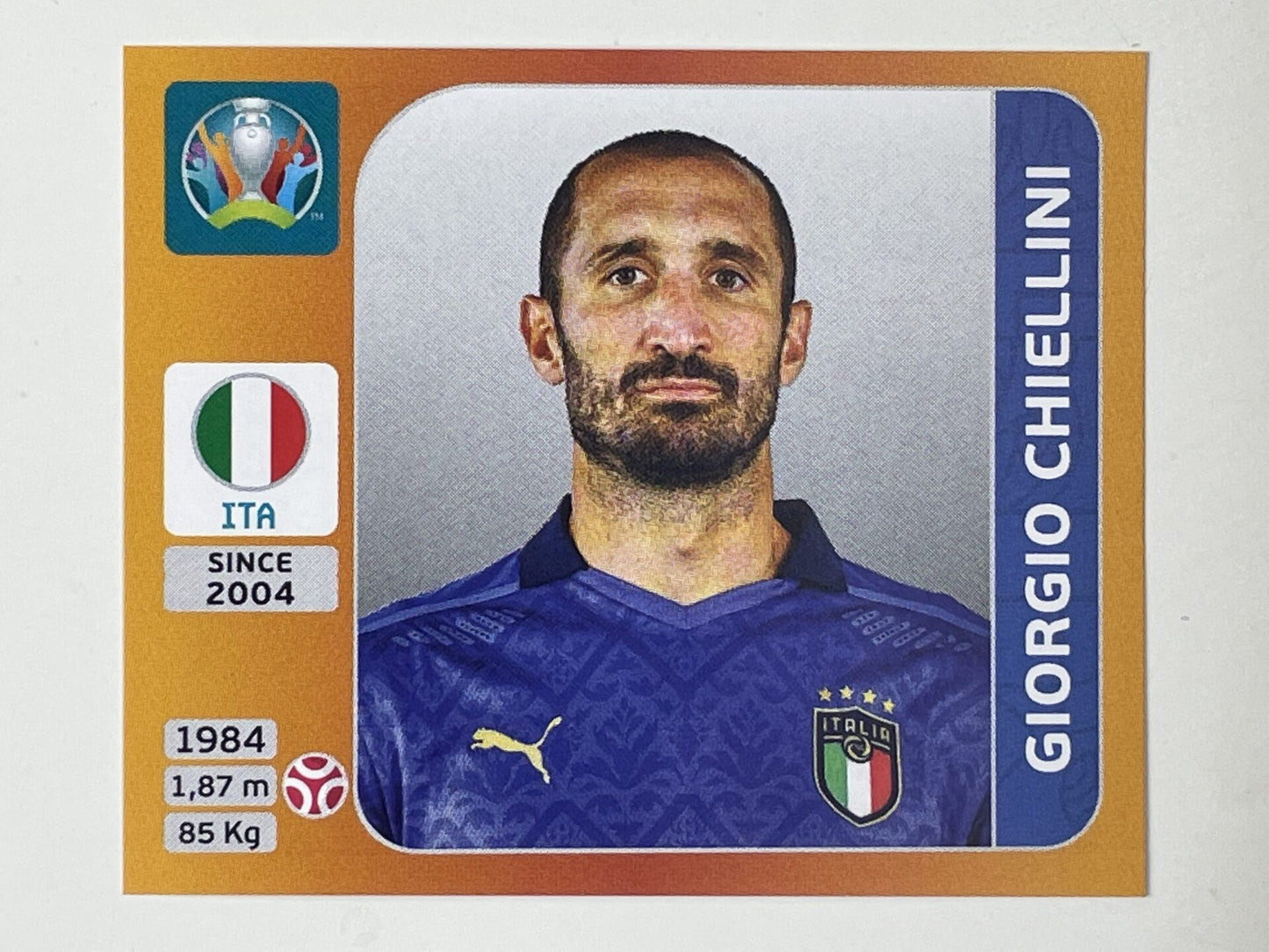 17. Giorgio Chiellini (Italy) &#8211; Euro 2020 Stickers