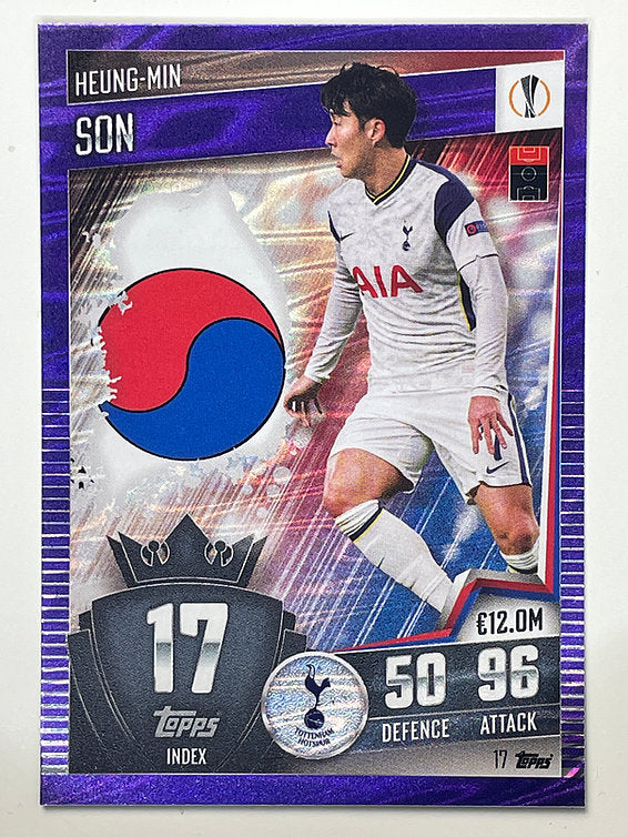 17. Heung-Min Son (Tottenham Hotspur) Football Card &#8211; Parallel Match Attax 101 2021 Card