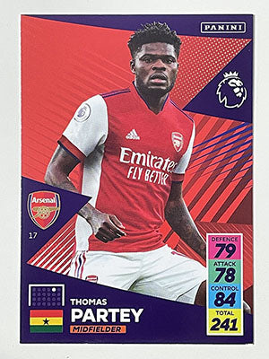 17.-Thomas-Partey-Arsenal-Panini-Adrenalyn-XL-2021-22-Card-Football