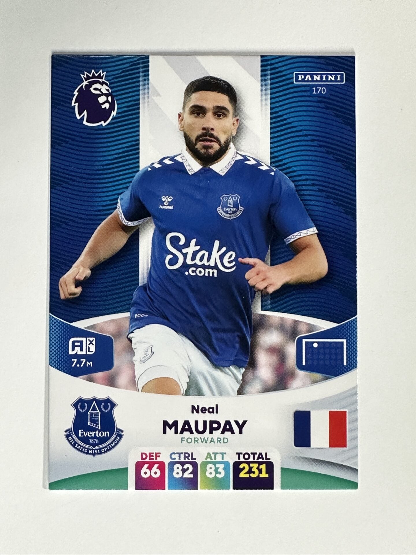 170 Neal Maupay Everton Base Panini Premier League Adrenalyn XL 2024 Card