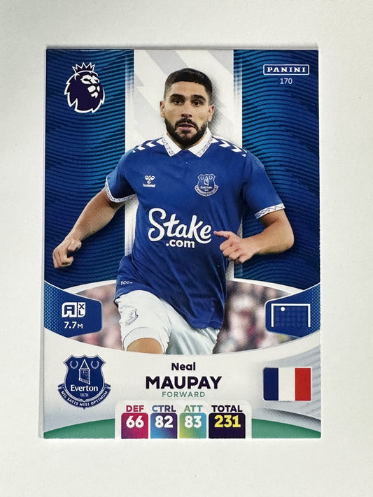 170 Neal Maupay Everton Base Panini Premier League Adrenalyn XL 2024 Card