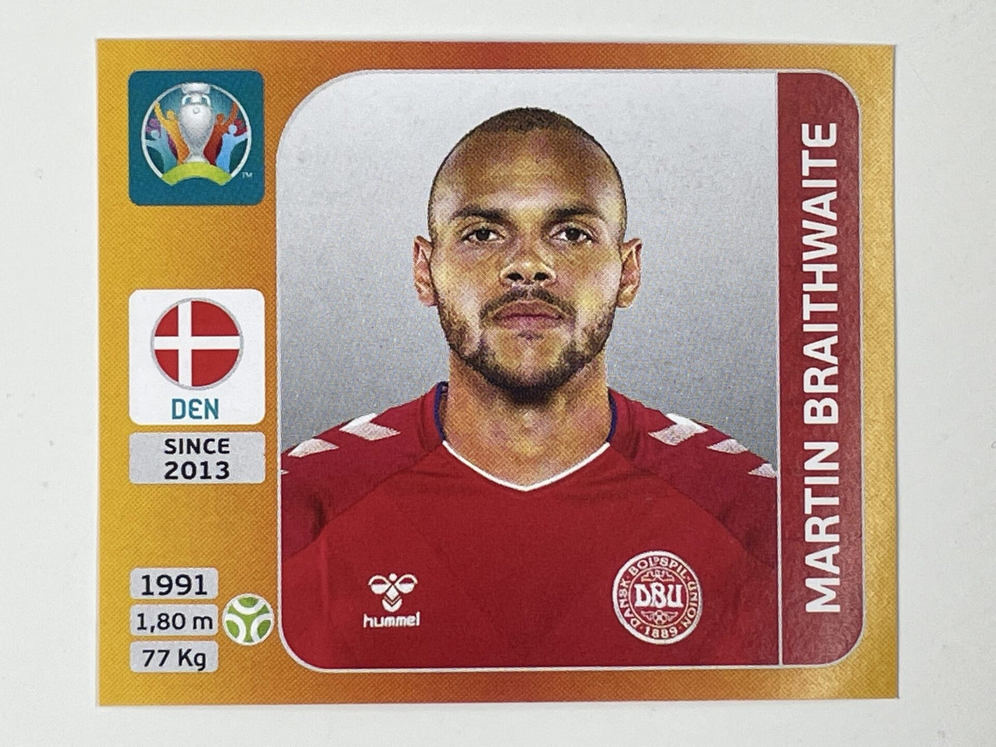 171. Martin Braithwaite (Denmark) - Euro 2020 Stickers