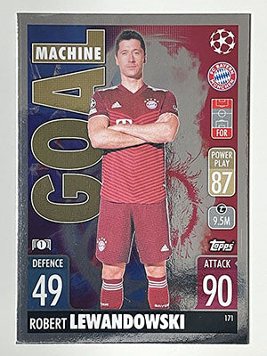 171.-Robert-Lewandowski-Goal-Machine-FC-Bayern-Munchen-Match-Attax-2021-22-Topps-Football-Card