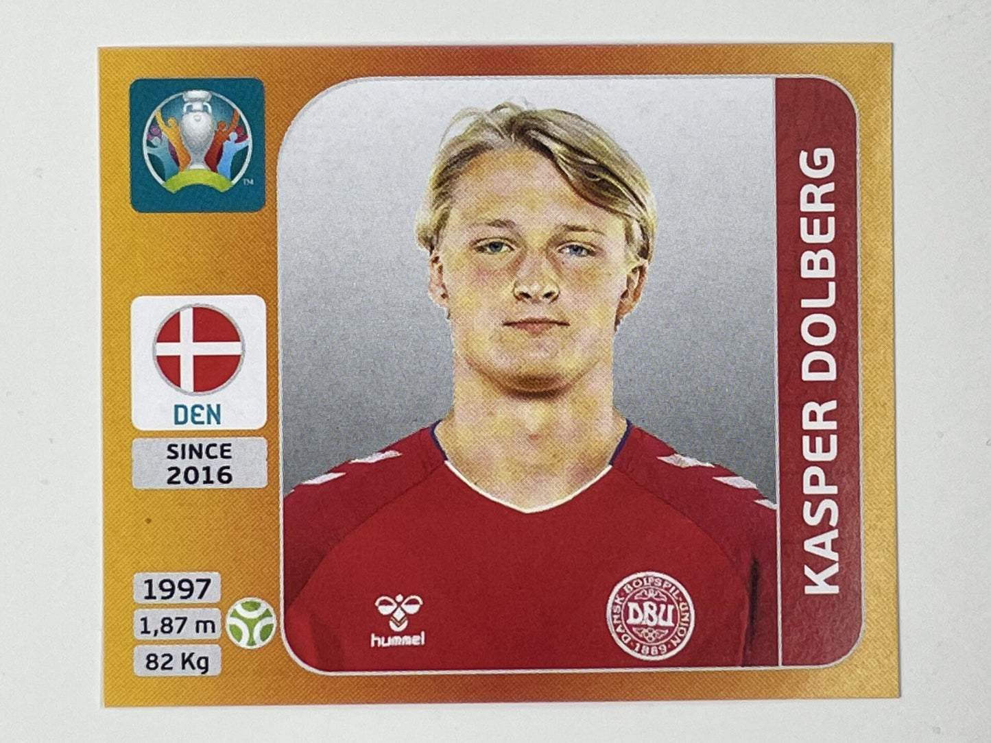 172. Kasper Dolberg (Denmark) &#8211; Euro 2020 Stickers