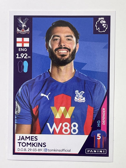 173 James Tomkins Sticker Crystal Palace Premier League 2021 Football Sticker