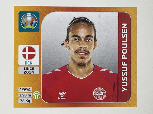 173. Yussuf Poulsen (Denmark) &#8211; Euro 2020 Stickers