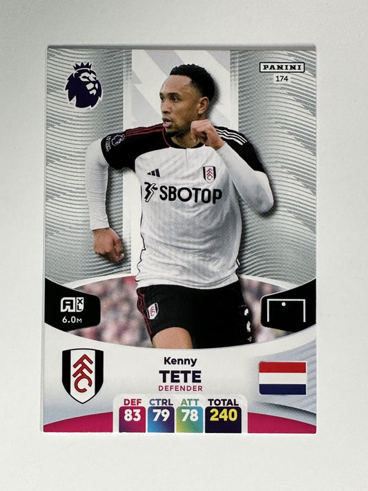 174 Kenny Tete Fulham Base Panini Premier League Adrenalyn XL 2024 Card