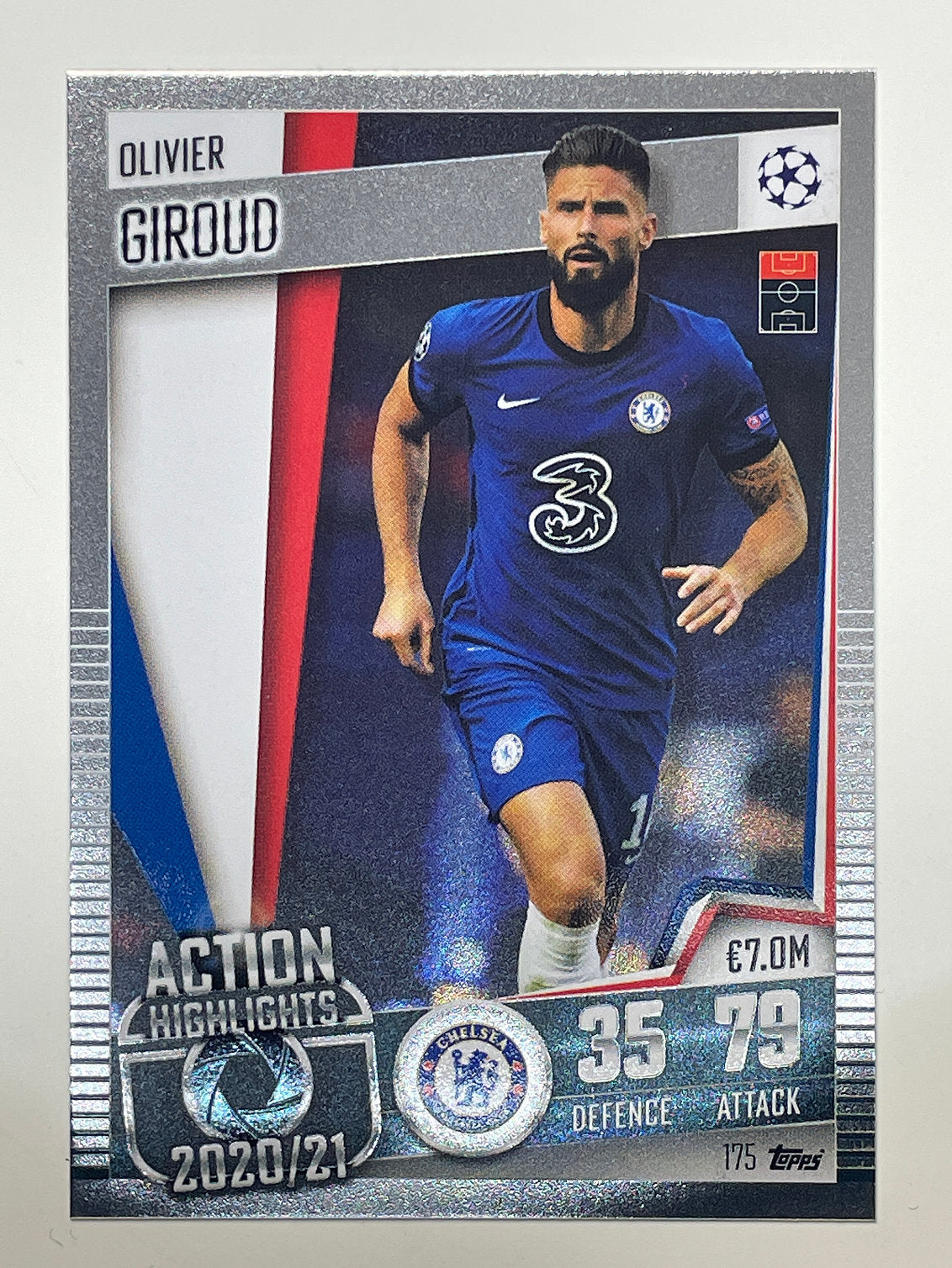 175. Olivier Giroud (Chelsea) Football Card &#8211; Match Attax 101 2021 Card