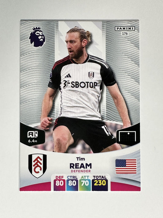 176 Tim Ream Fulham Base Panini Premier League Adrenalyn XL 2024 Card