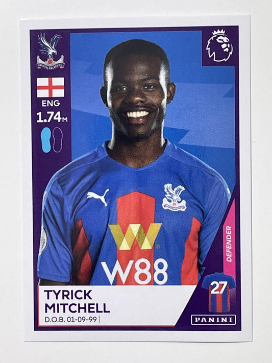 177 Tyrick Mitchell Sticker Crystal Palace Premier League 2021 Football Sticker