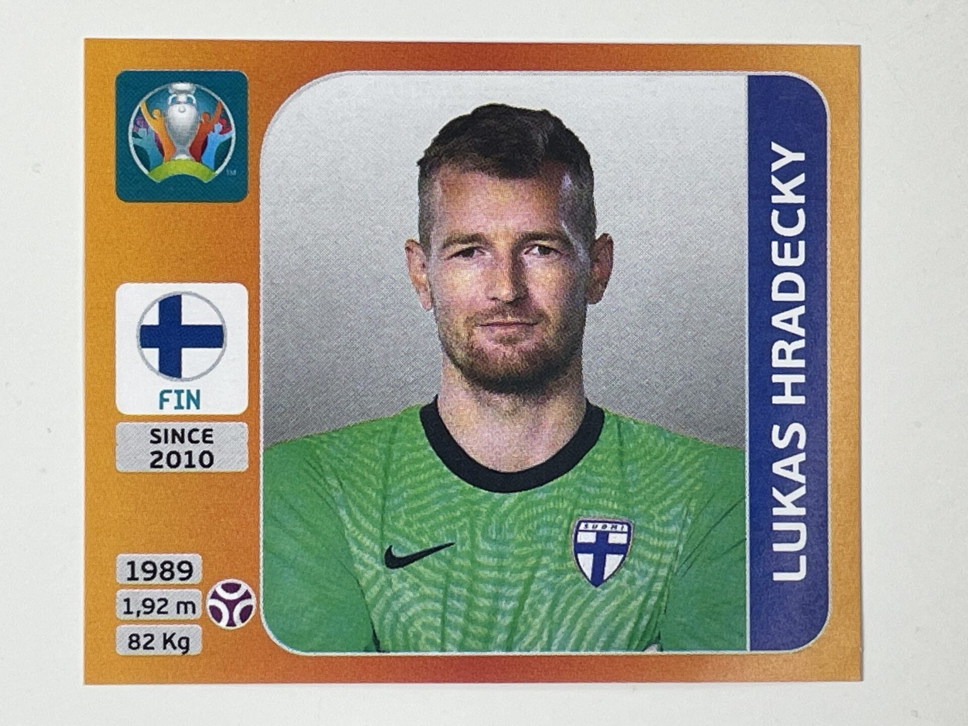 178. Lukas Hradecky (Finland) &#8211; Euro 2020 Stickers