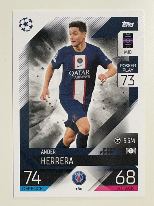 180. Ander Herrera (Paris Saint-Germain) &#8211; Topps Match Attax 2022:2023 card