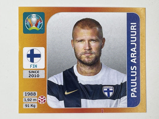 181. Paulus Arajuuri (Finland) &#8211; Euro 2020 Stickers