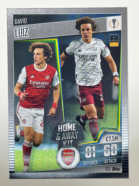 182. David Luiz (Arsenal) Football Card &#8211; Match Attax 101 2021 Card