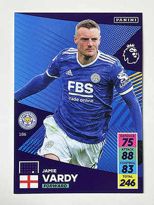 186.-Jamie-Vardy-Base-Football-Card-Panini-Adrenalyn-XL-2021-22