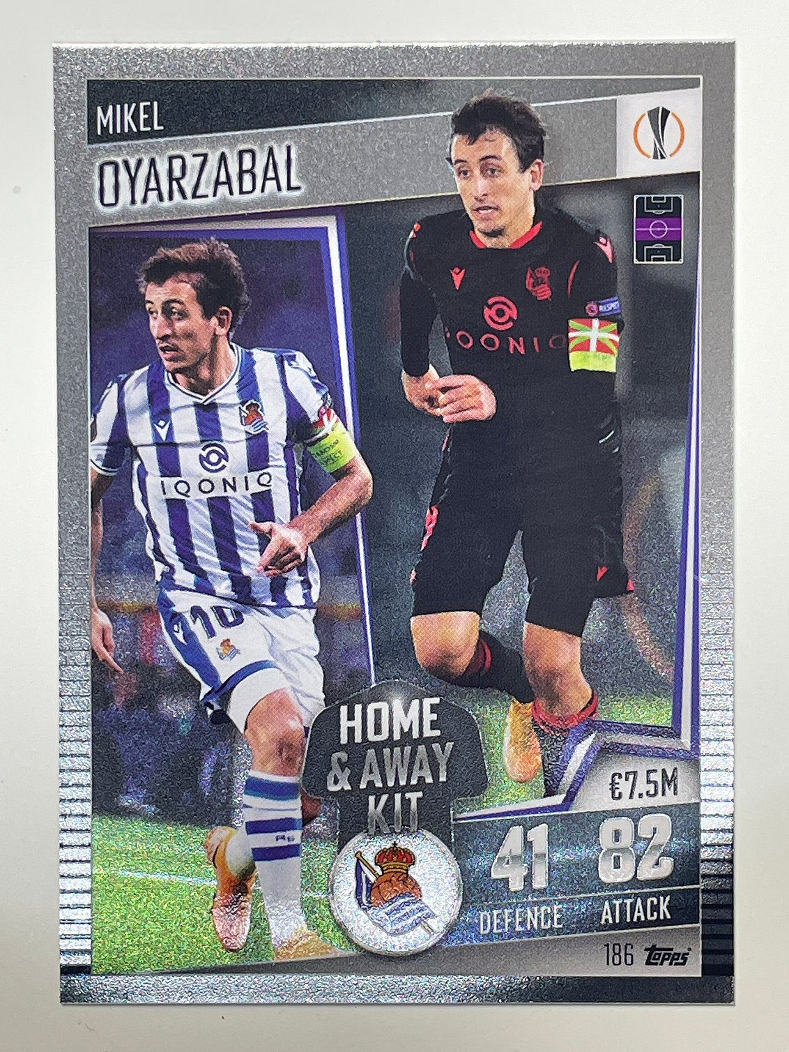 186. Mikel Oyarzabal (Real Sociedad) Football Card &#8211; Match Attax 101 2021 Card