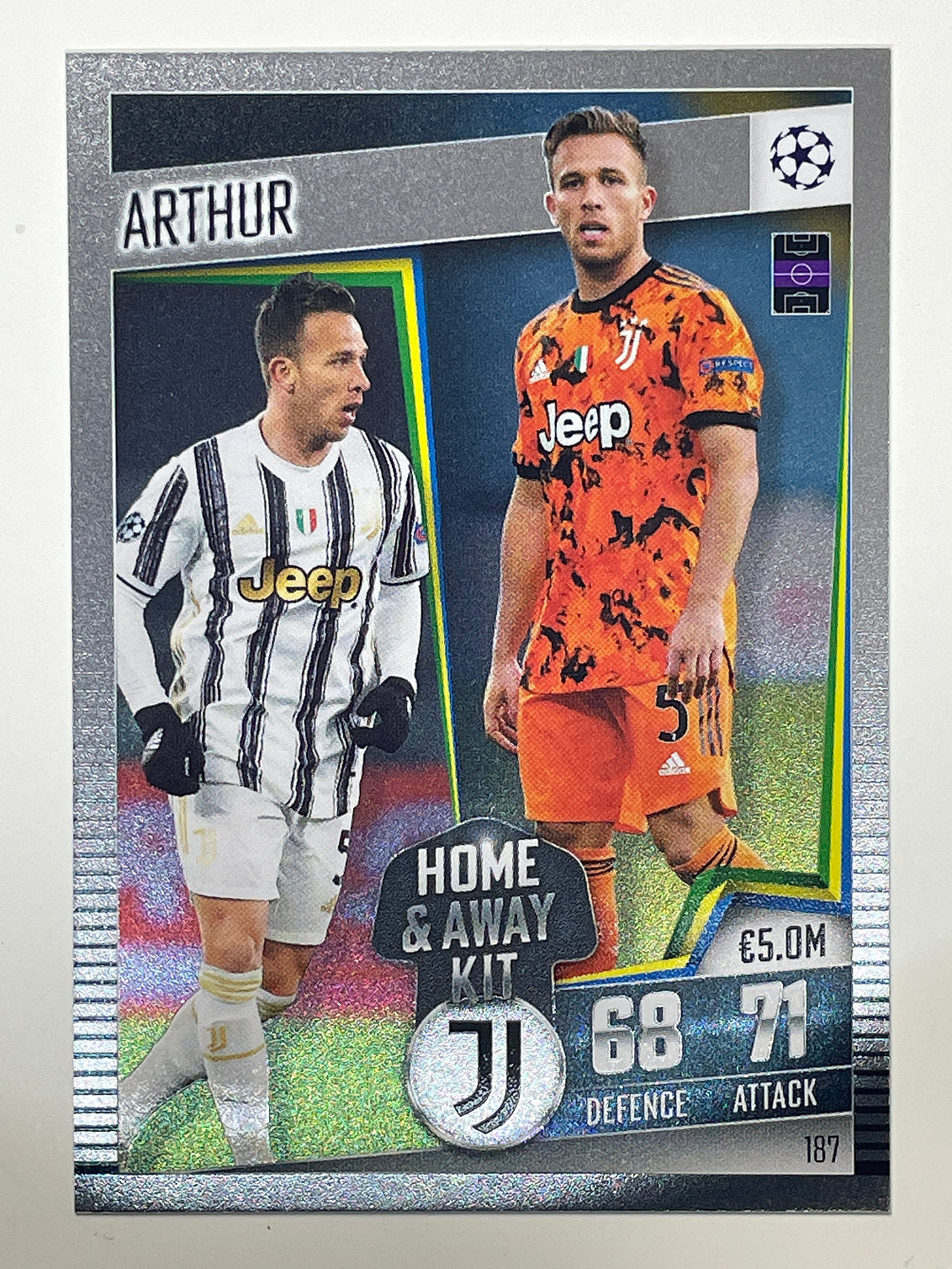 187. Arthur (Juventus) Football Card &#8211; Match Attax 101 2021 Card