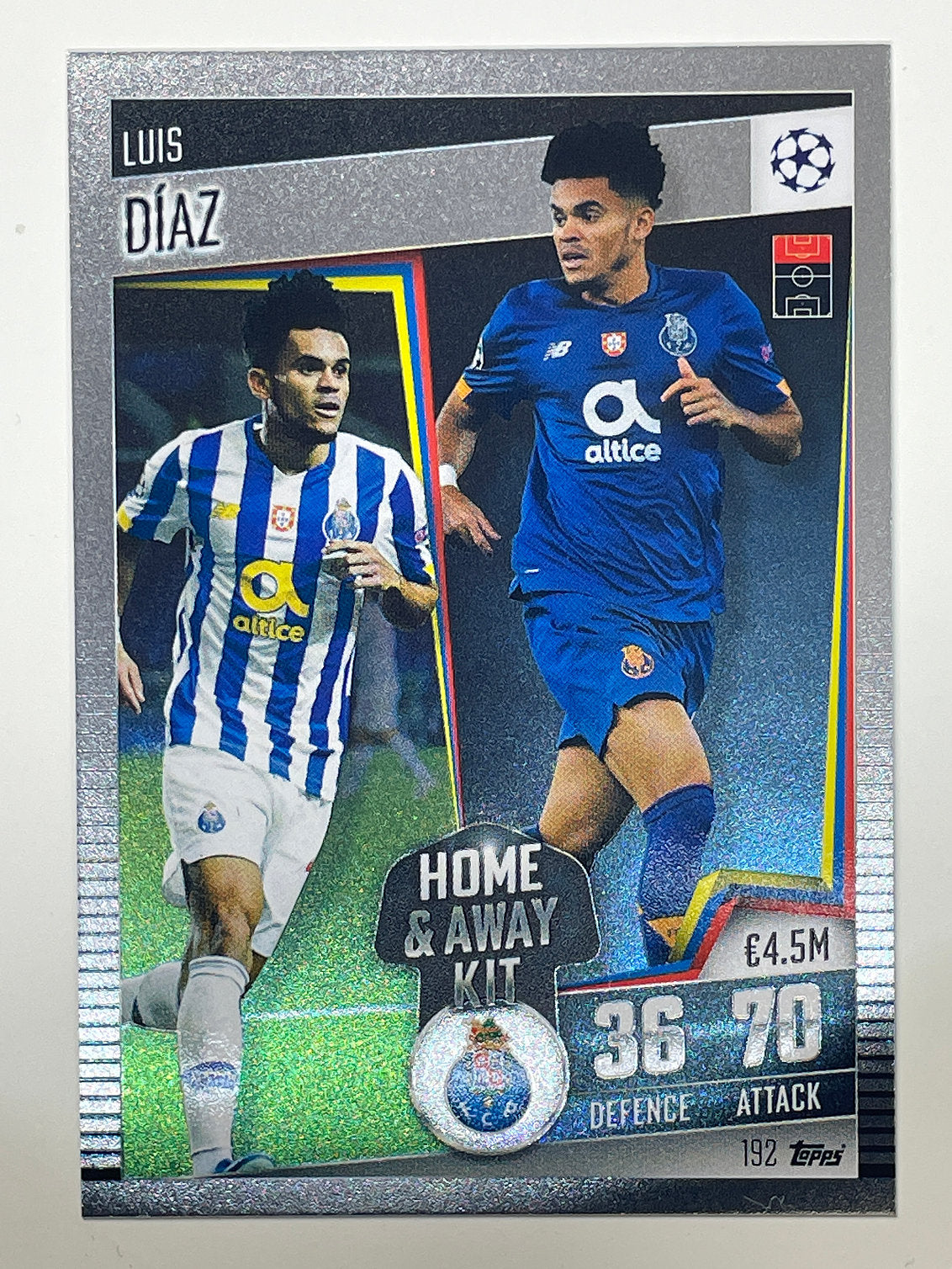 192. Luis Diaz (FC Porto) Football Card &#8211; Match Attax 101 2021 Card