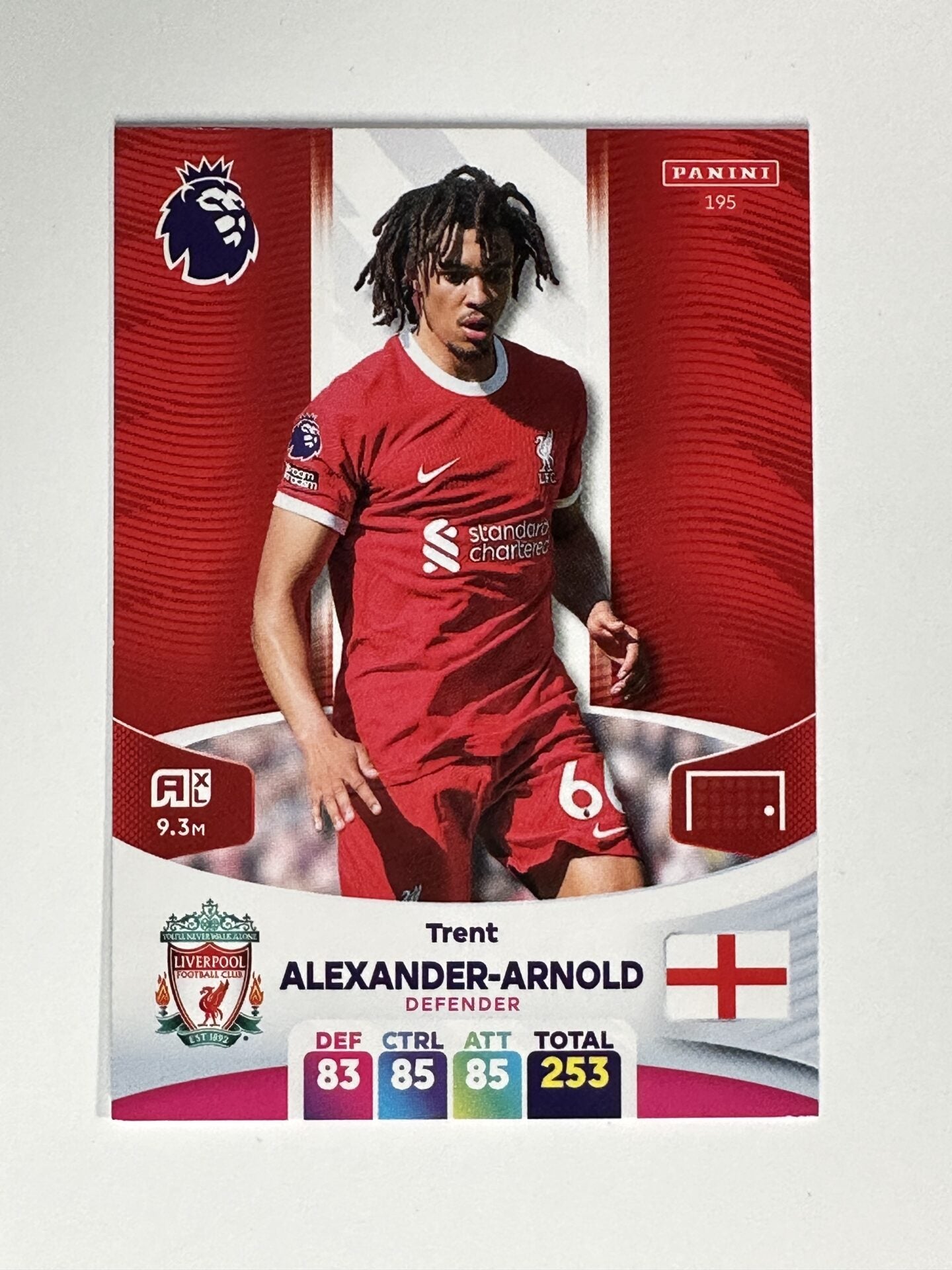 195 Trent Alexander-Arnold Liverpool Base Panini Premier League Adrenalyn XL 2024 Card