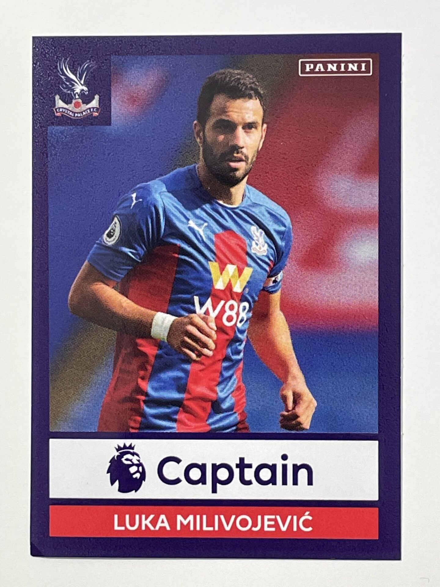 196 Luka Milivojevic Captain Sticker Crystal Palace Premier League 2021 Football Sticker