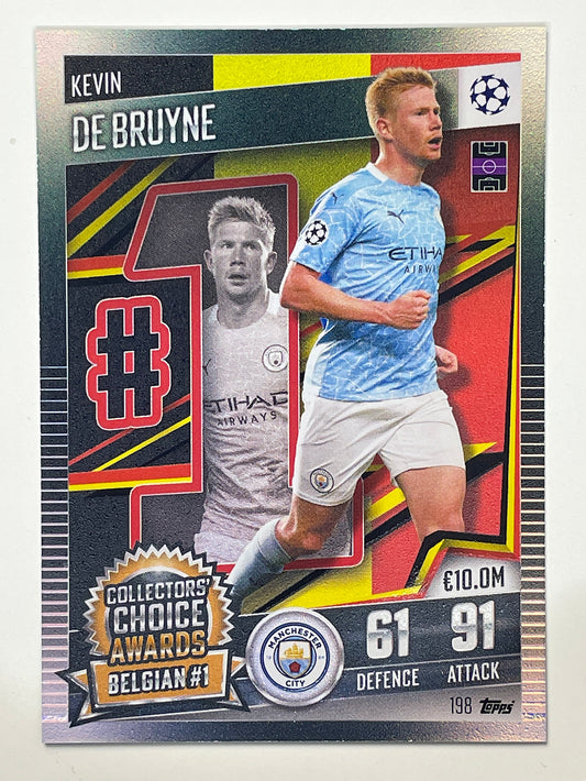 198. Kevin De Bruyne (Manchester City) Football Card &#8211; Match Attax 101 2021 Card