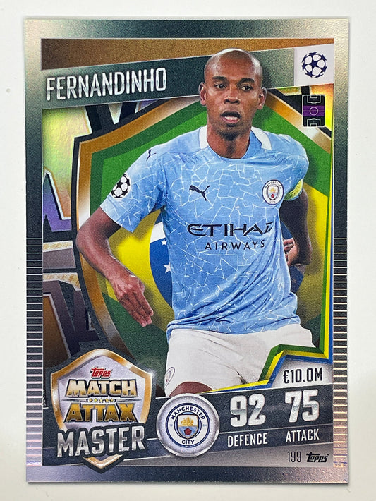 199. Fernandinho (Manchester City) Football Card &#8211; Match Attax 101 2021 Card