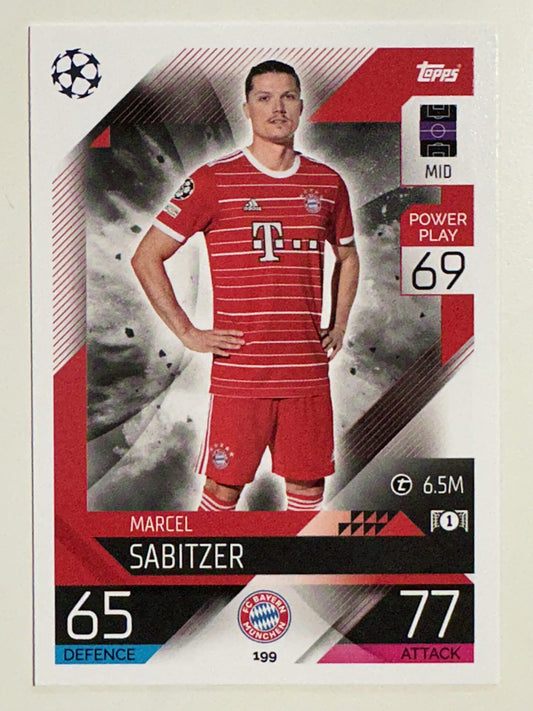 199. Marcel Sabitzer (FC Bayern München) &#8211; Topps Match Attax 2022:2023 card