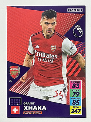 20.-Granit-Xhaka-Arsenal-Panini-Adrenalyn-XL-2021-22-Card-Football