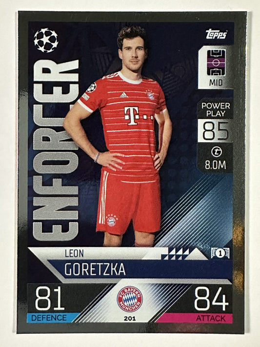 201 Leon Goretzka Enforcer (Bayern Munich) Topps Match Attax 2022:2023 Card